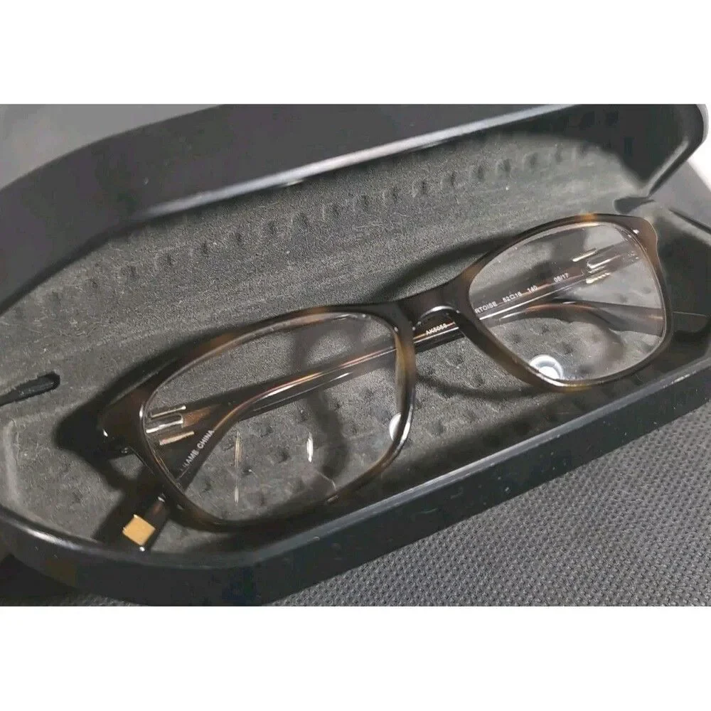 Anne Klein AK5850 215 Brown Tortoise Eyeglass Frames 52-16-140 Hinged